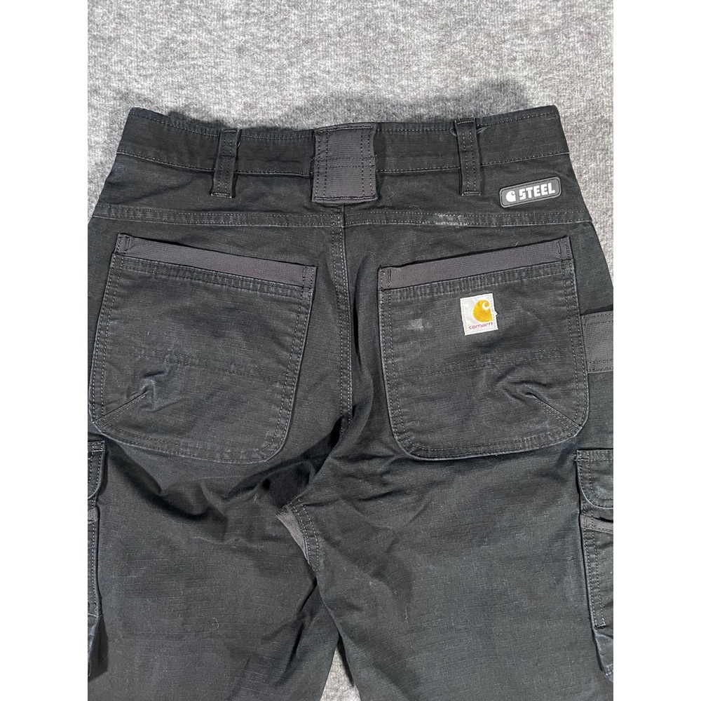 Carhartt Mens Steel Multi-Pocket Tech Relaxed Fit Pants Black 32x32 103337 - Picture 3 of 5